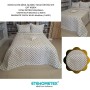 MİCRO SATEN ŞÖNİL İŞLEMELİ ÇİFT KİŞİLİK YATAK ÖRTÜSÜ SETİ KREM 8696474231906